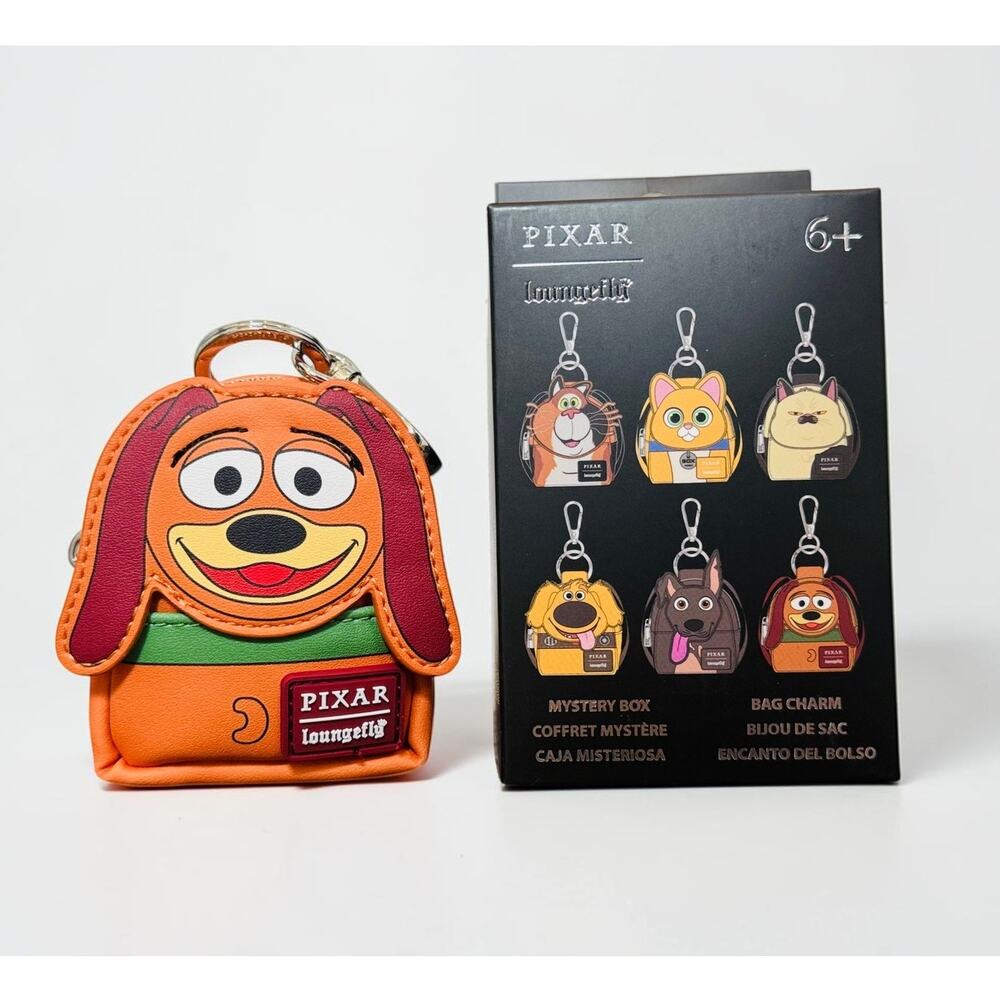 Loungefly Disney Pixar Toy Story Slinky Dog Mini Backpack Bag Charm Keychain